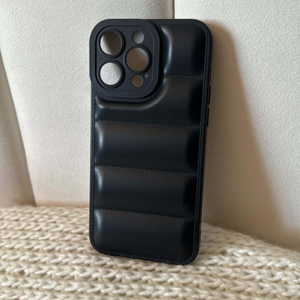 Black Puffer iPhone 14 Pro Max Case